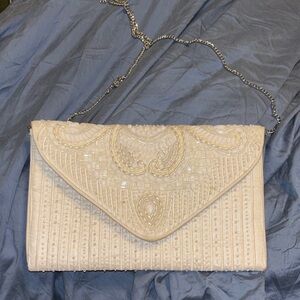 Elegant white Clutch Bag Constantinople bag Lulus wedding bridal